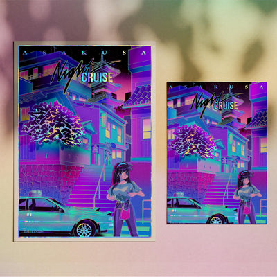 Asakusa Night - Holographic Print