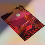 Cherry Sky Gold Foil Print