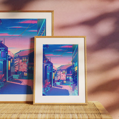 Hanami Street - Holographic Print