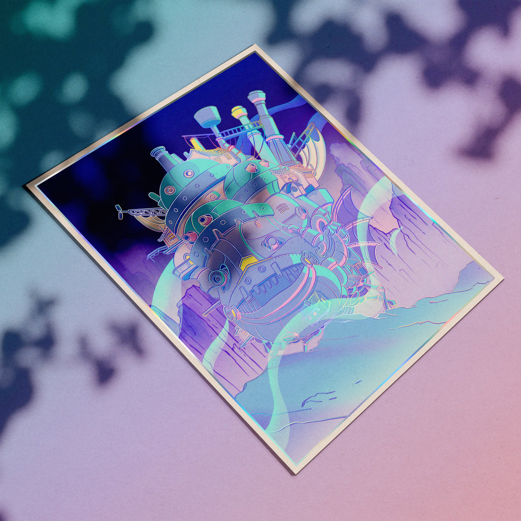 Howl's Moving Castle Holographic Print
