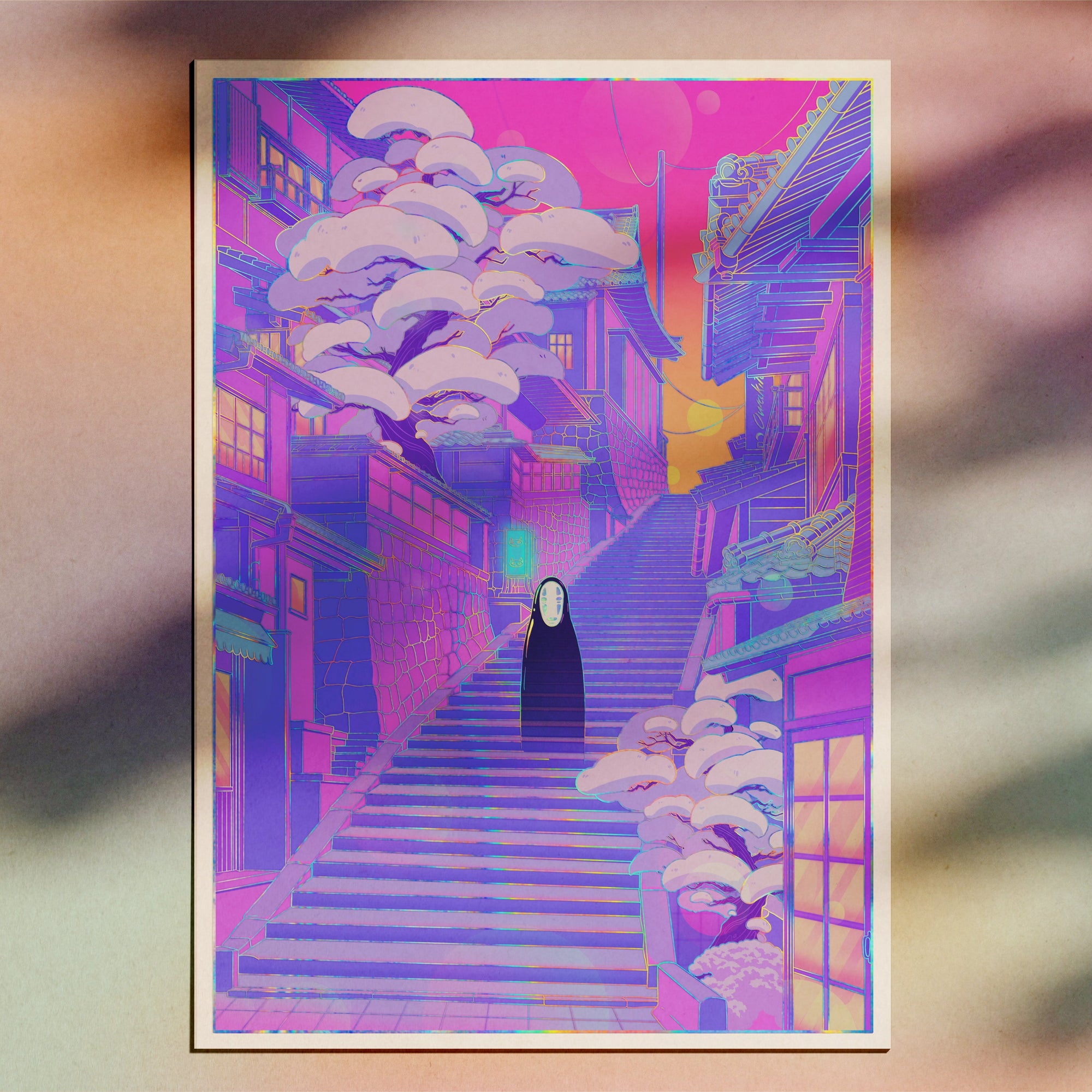 Kaonashi Holographic Print
