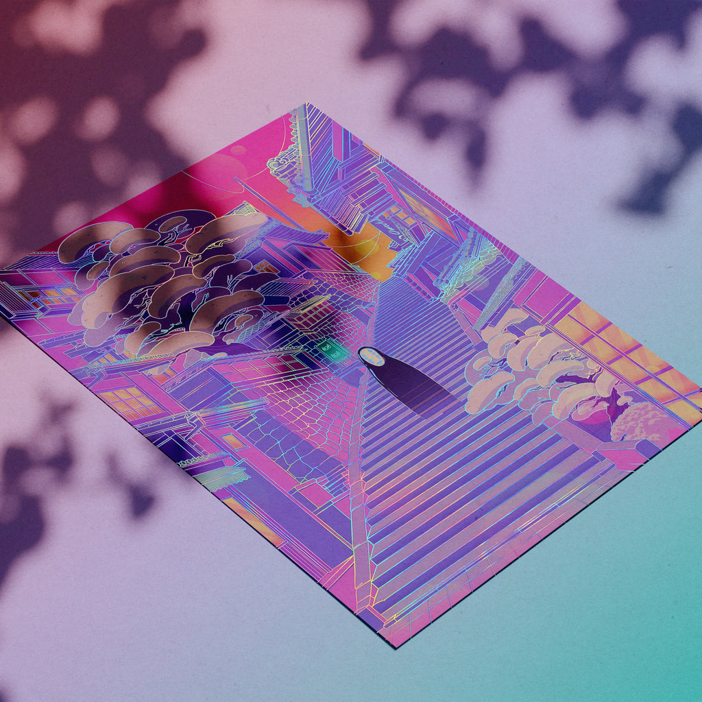 Kaonashi Holographic Print