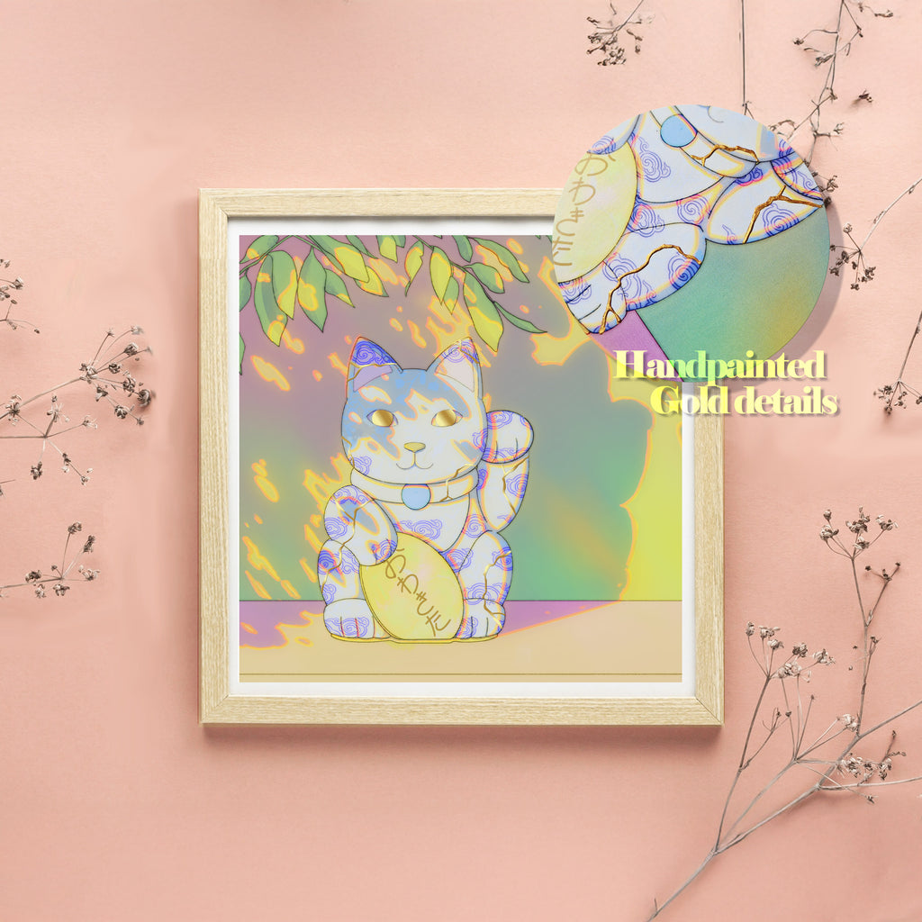 Maneki Kintsugi,  with Gold details