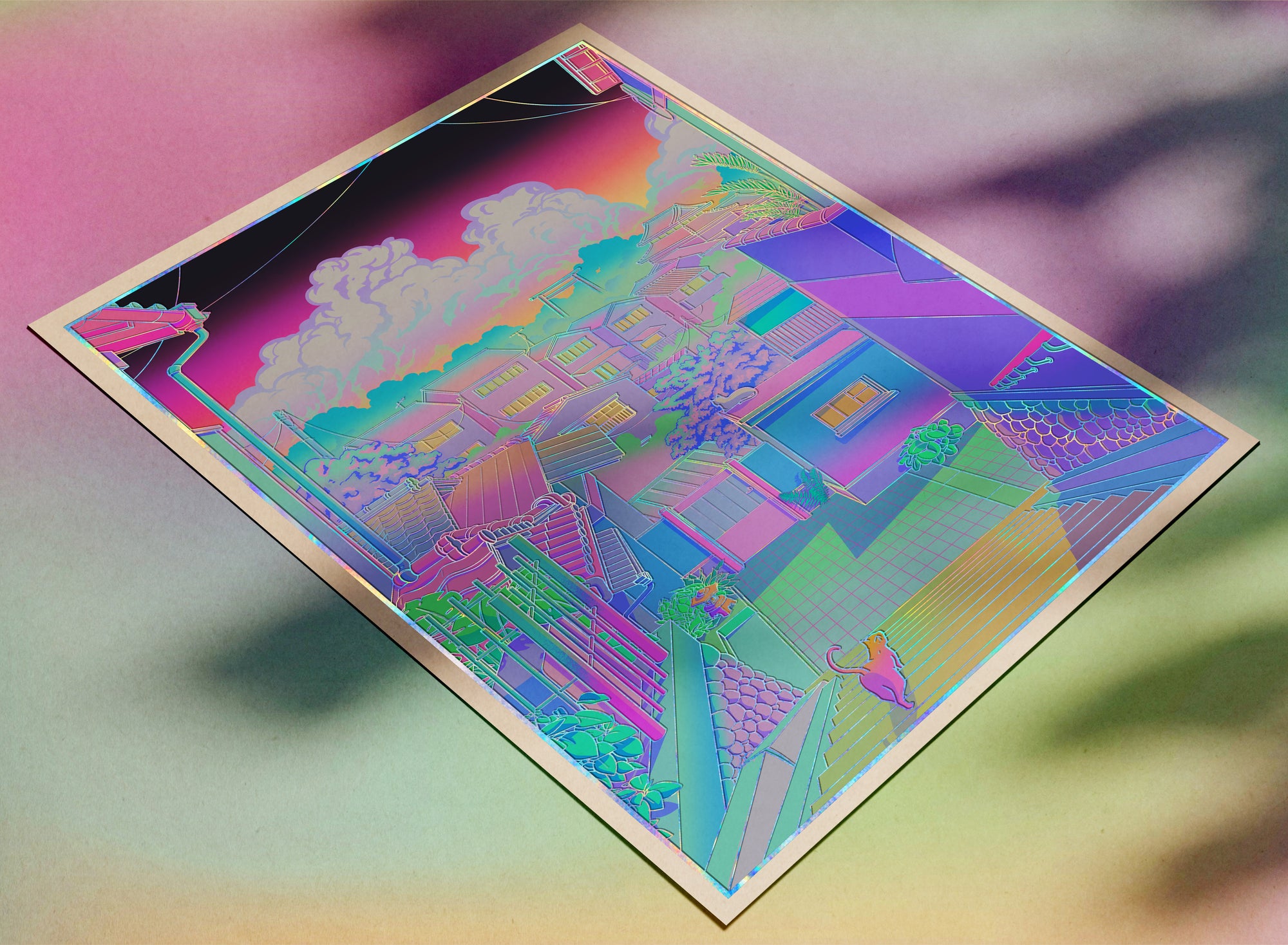 Kyoto Path - Holographic Print