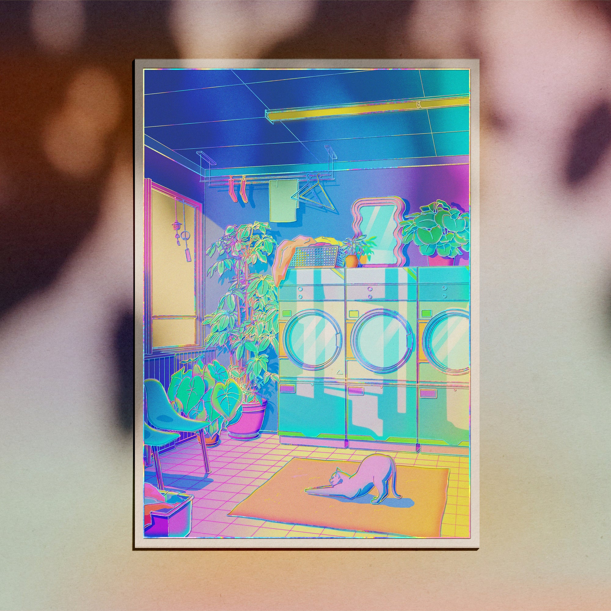Laundry Blues - Holographic Print