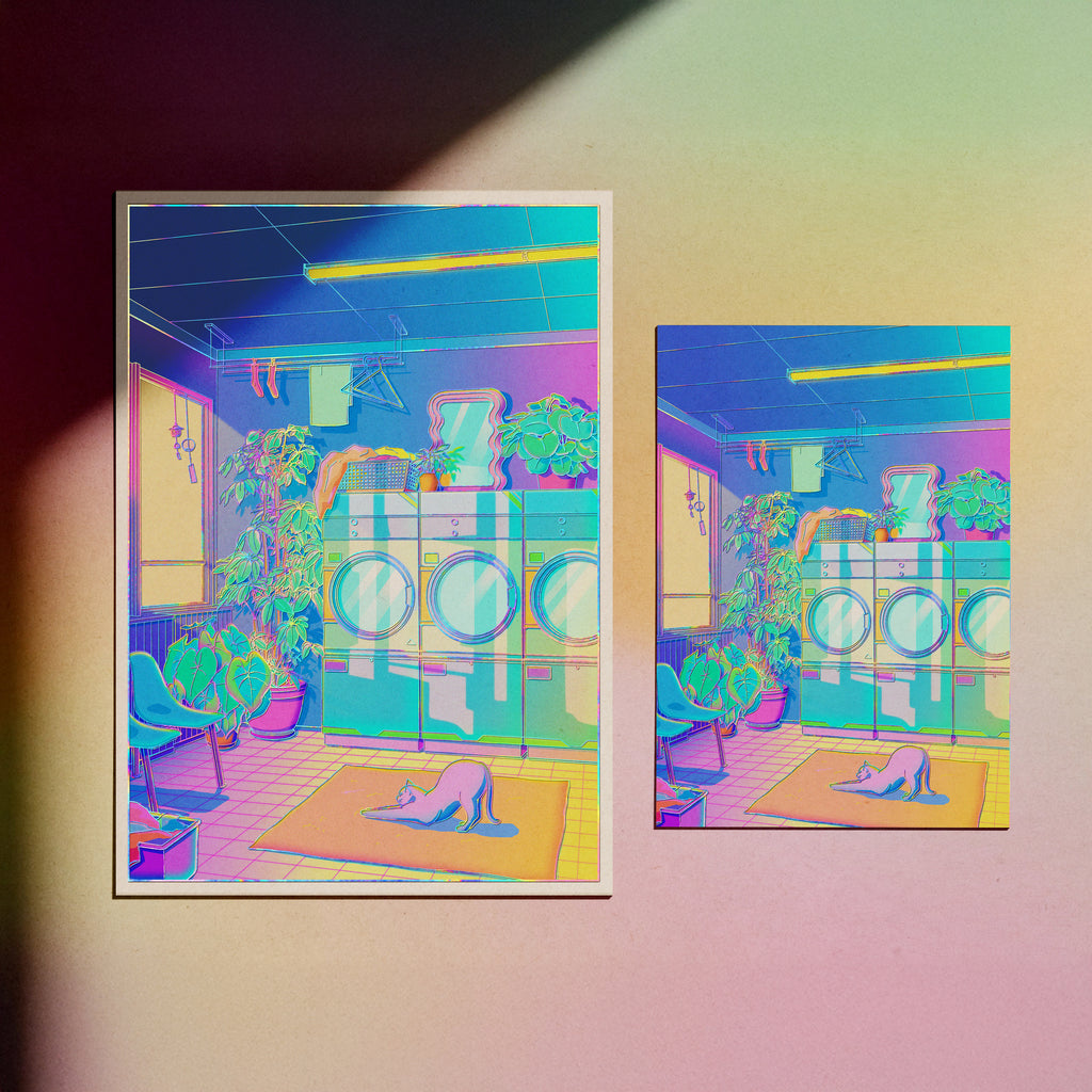 Laundry Blues - Holographic Print