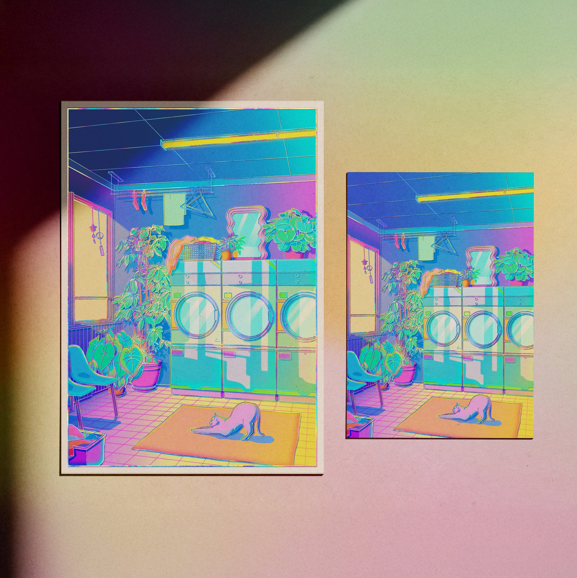 Laundry Blues - Holographic Print
