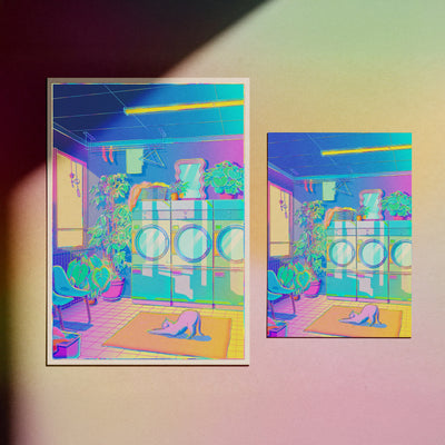 Laundry Blues - Holographic Print