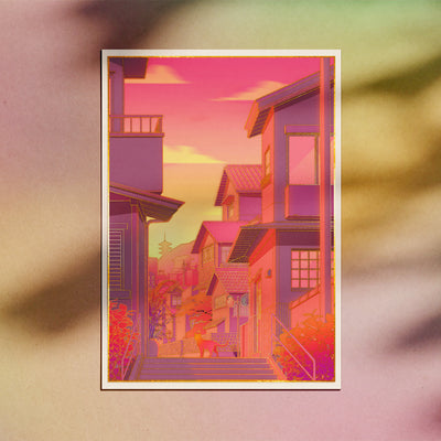 Promenade, Gold Foil Print